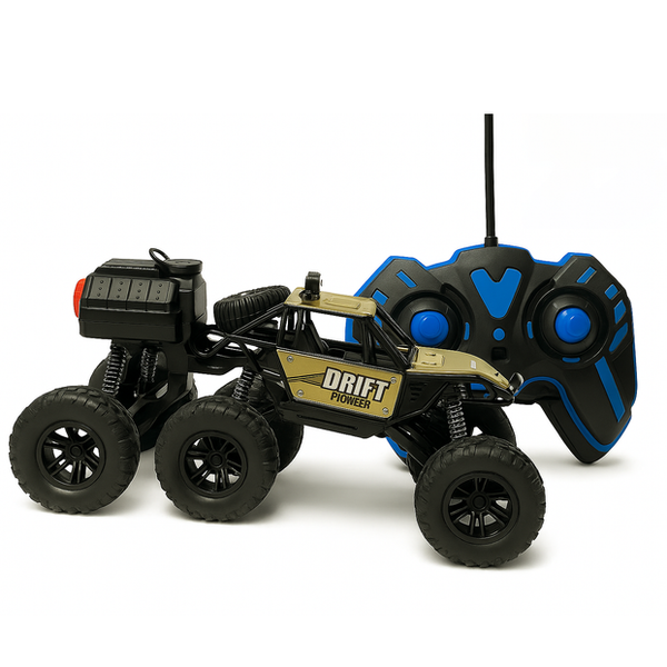 Drift Pioneer – 118 Scale 6-Wheel Spray Rock Crawler RC Car