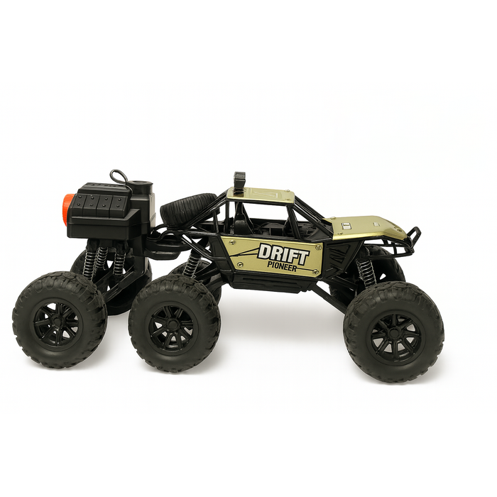 Drift Pioneer – 118 Scale 6-Wheel Spray Rock Crawler RC Car