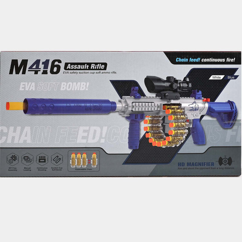 ELECTRIC MEGA NERF BLASTER + SOFT DART TOY